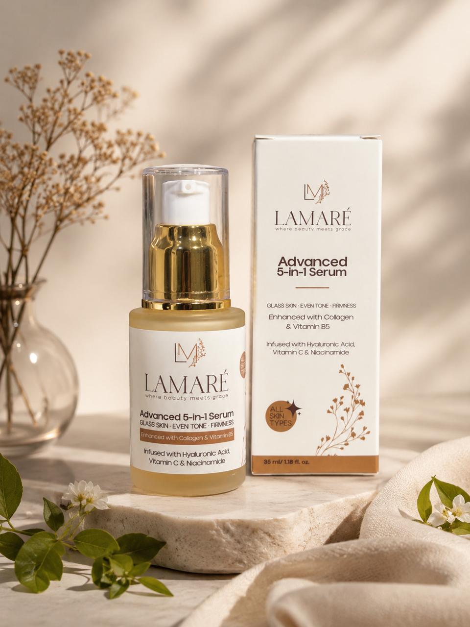 LAMARÉ Advanced 5-in-1 Serum — Luxury Bottle